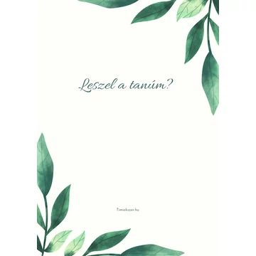 Kísérő kártya- tanu