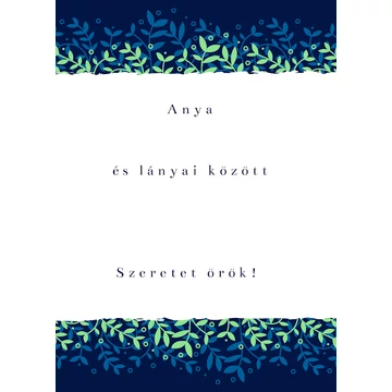 Kísérő kártya- anya és lányai