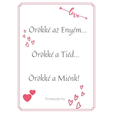 Kísérő kártya- örökké