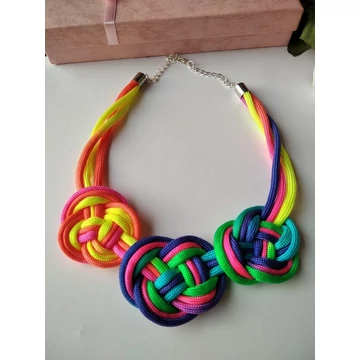 Paracord nyaklánc szivárvány-gyerek