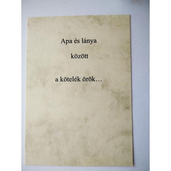 Kísérő kártya- apa és lánya között