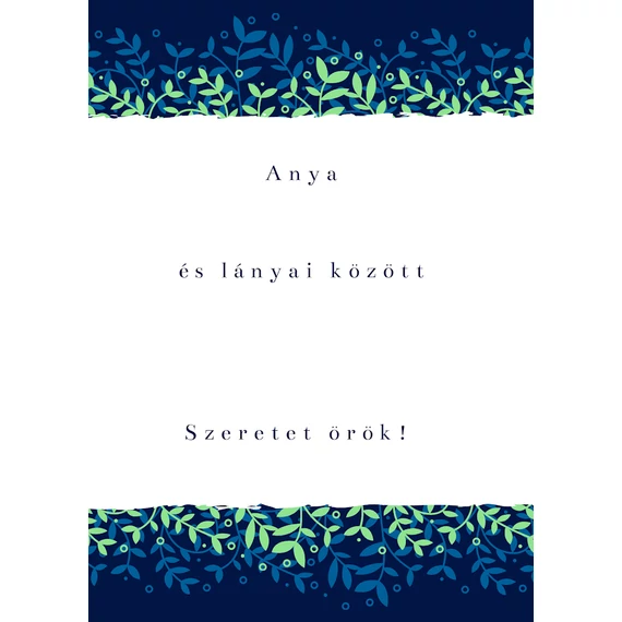 Kísérő kártya- anya és lányai