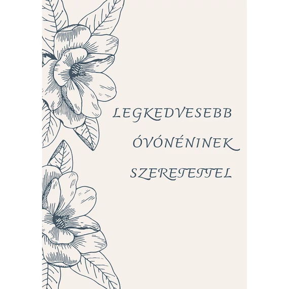 Kísérő kártya- legkedvesebb óvonéni/ dadusnéni/ tanitónéni