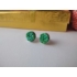Zöld rücskös druzy fülbevaló 12 mm